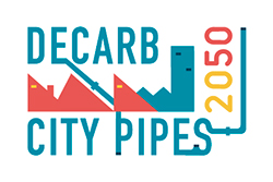 Decarb City Pipes 2050 logo